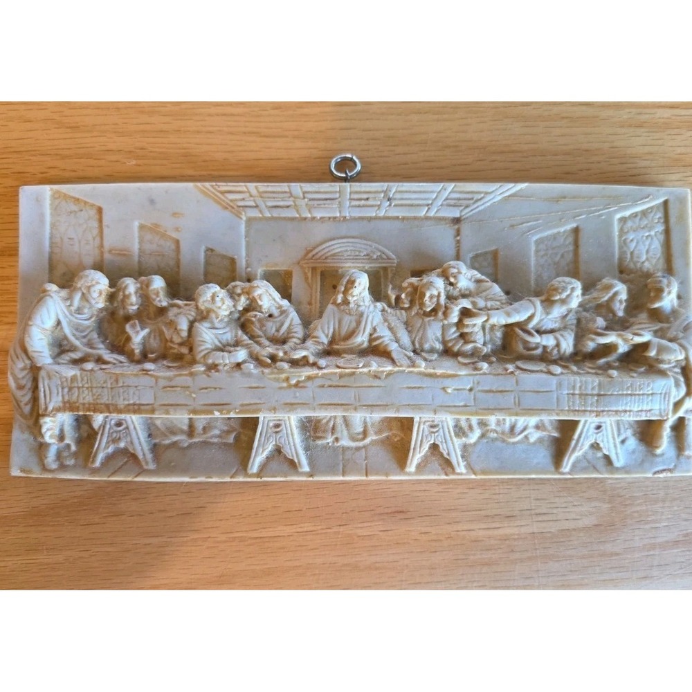 Last Supper Christian Relief Wall Plaque Hanging Christianity Decor Lent Jesus